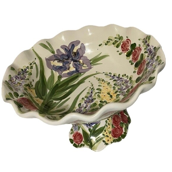 TableTops Unlimited Other - Dillards 2017 Don Swanson "Heavenly Garden" or English Garden pedestal compote